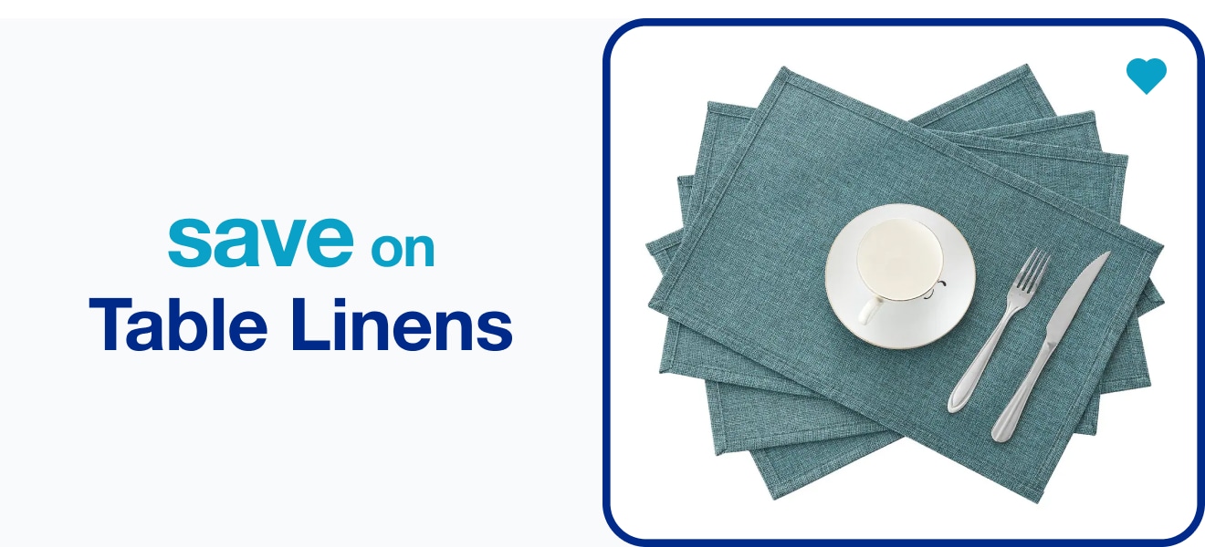 save on table linens