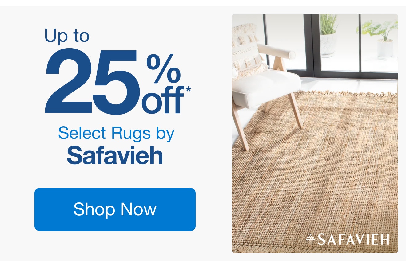 Up to 25% Off Select Rugs by Safavieh*