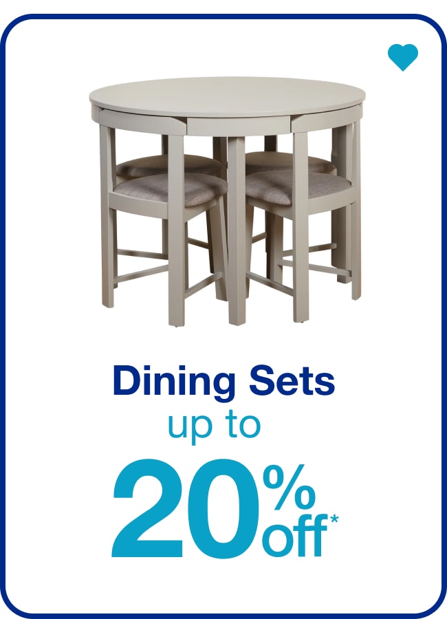 Up to 20% Off Dining Sets — Shop Now!