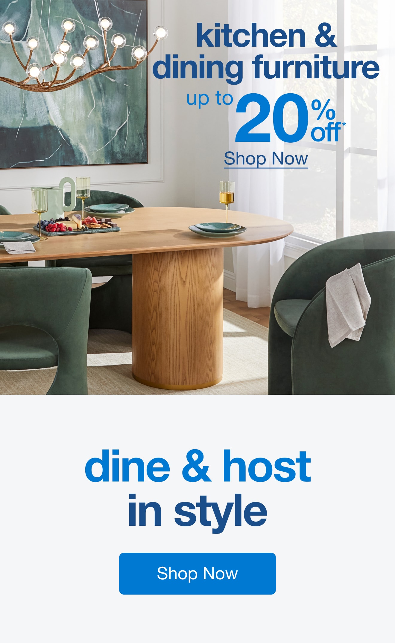 Up to 20% Off Kitchen & Dining Furniture — Shop Now!