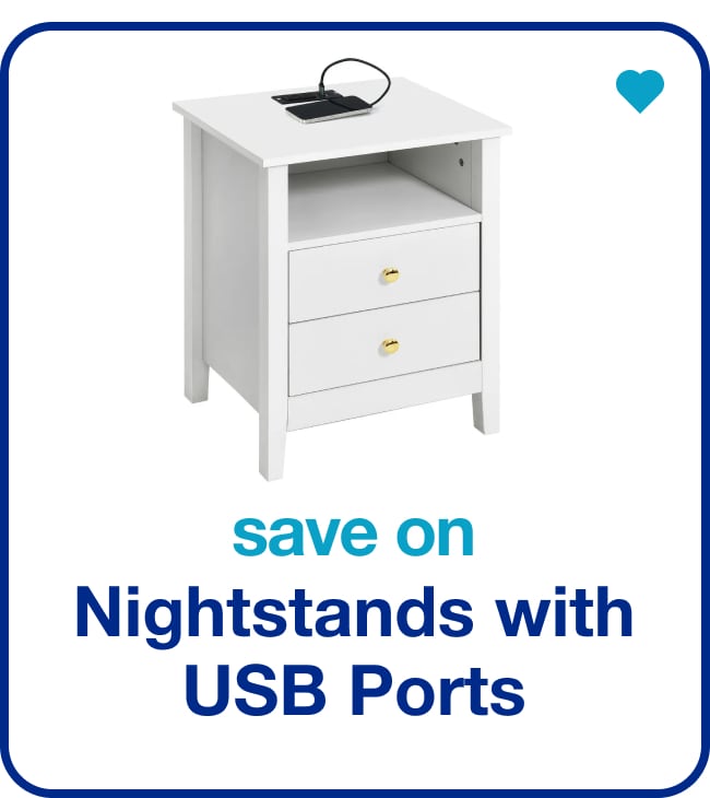 save on nightstands with usb