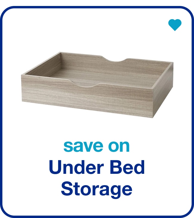 save on under bed storage