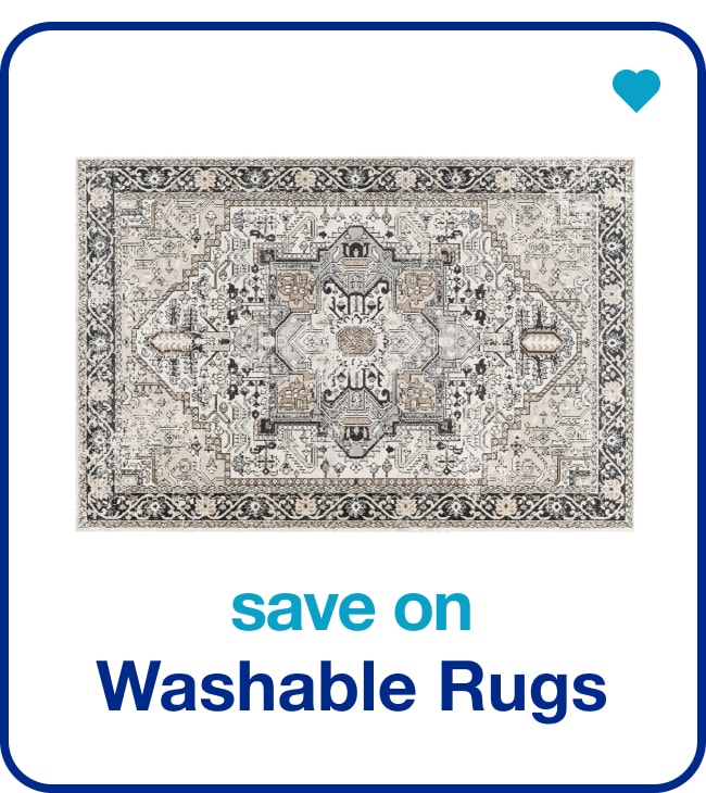 save on washable rugs