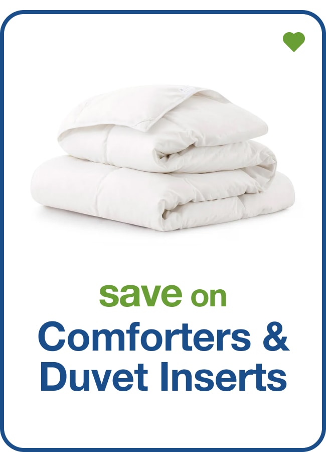 save on comforters & duvets