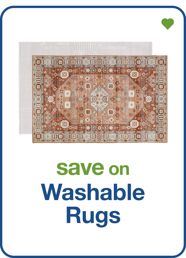 save on washable rugs