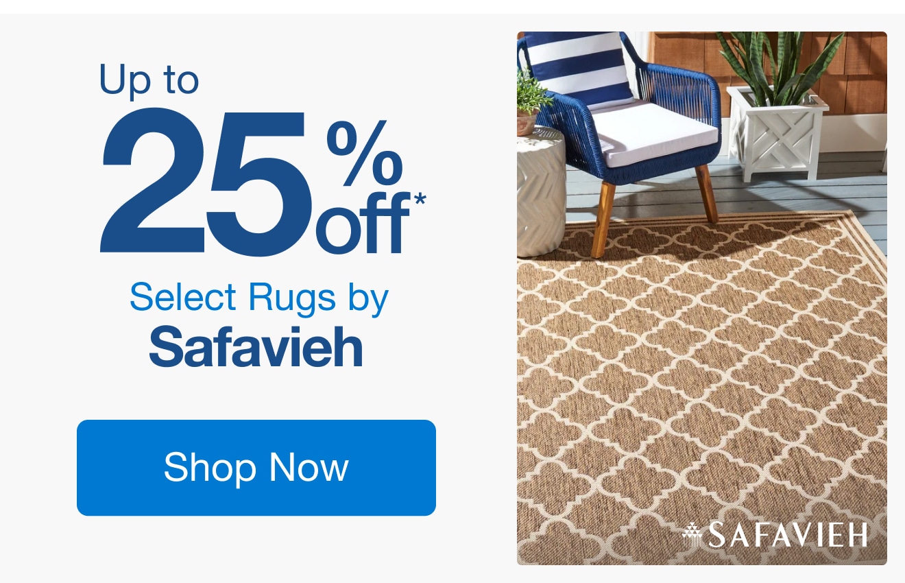 Up to 25% Off Select Rugs by Safavieh*