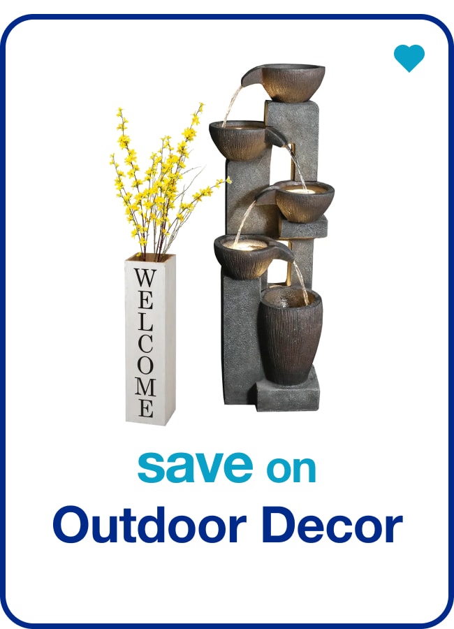 save on outdoor décor
