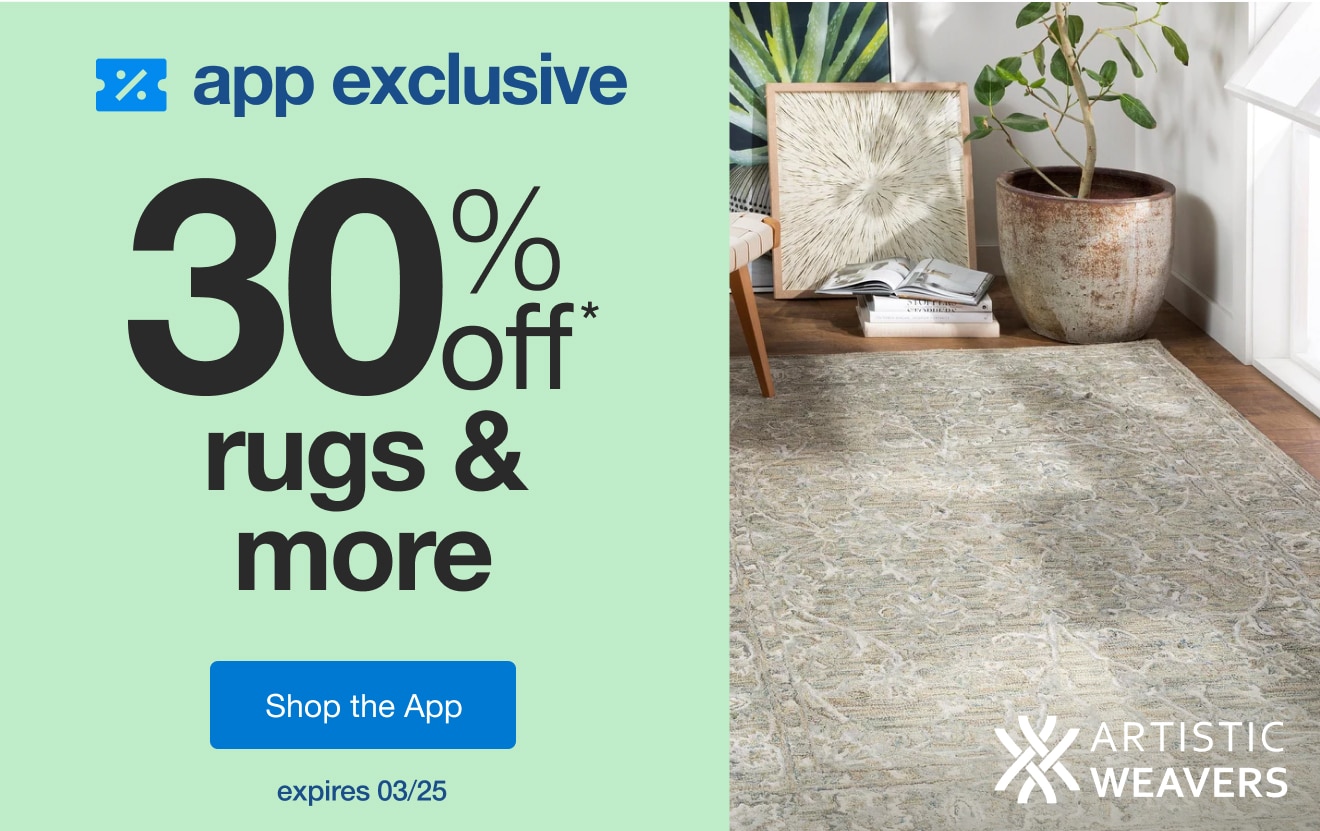 Shop an App-Exclusive 30% Off* Artistic Weavers