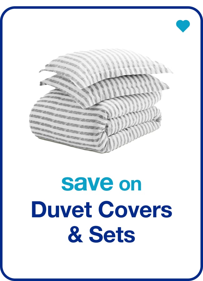 save on duvet covers & sets
