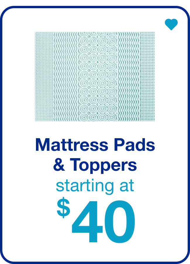 Mattress Pads & Toppers — Shop Now!