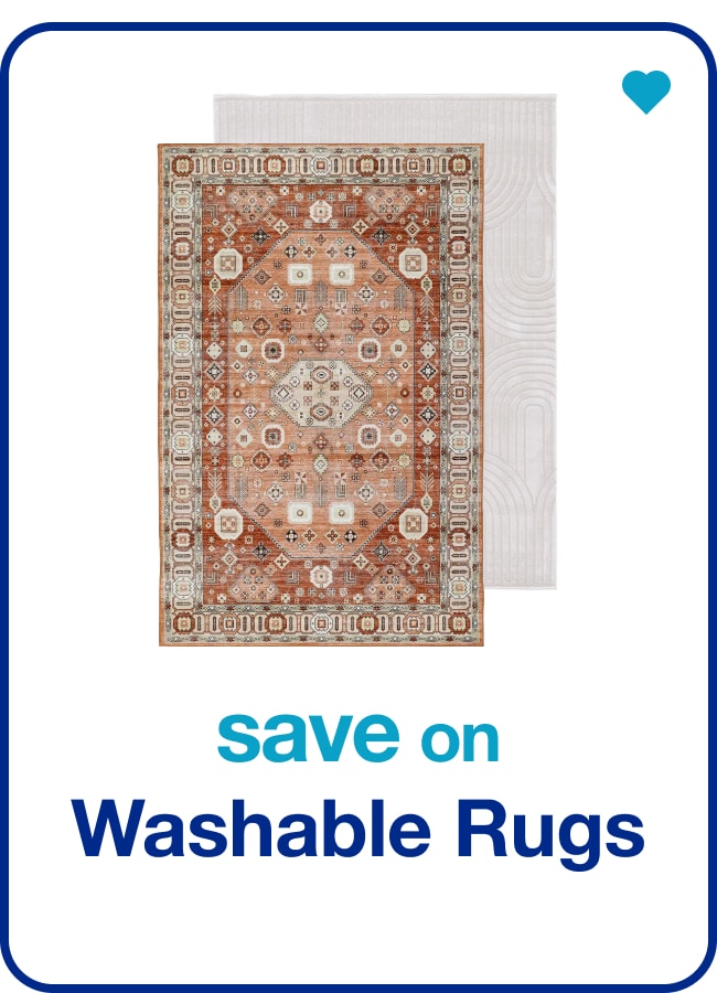 save on washable rugs