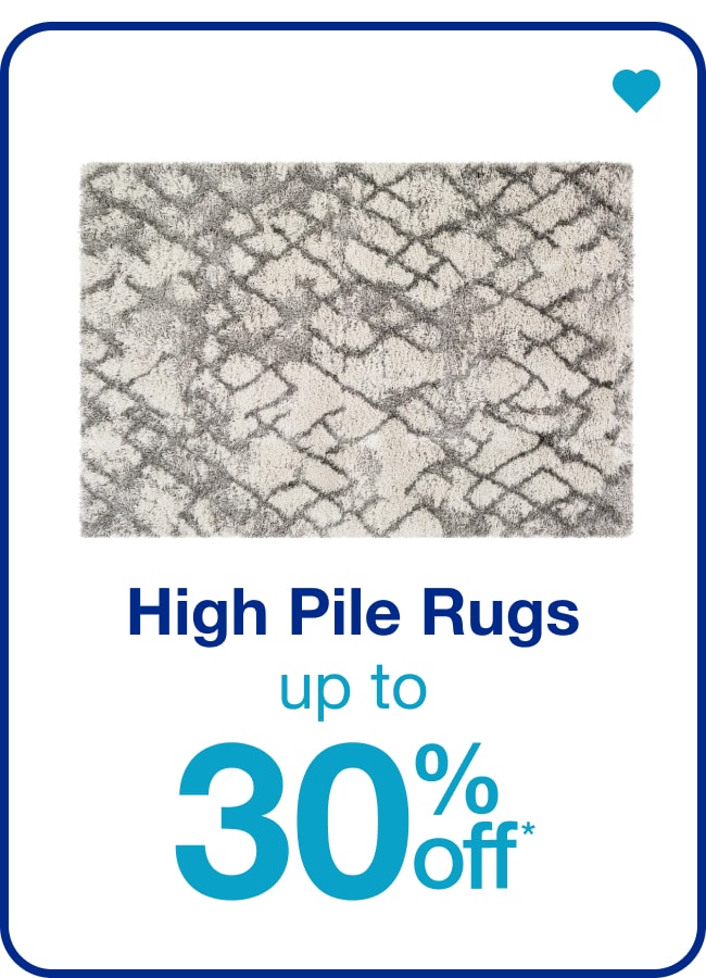 High Pile Rugs Up to 30% Off — Shop Now!