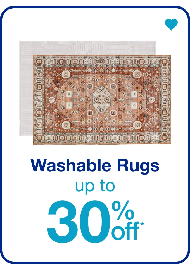 Washable Rugs Up to 30% Off — Shop Now!