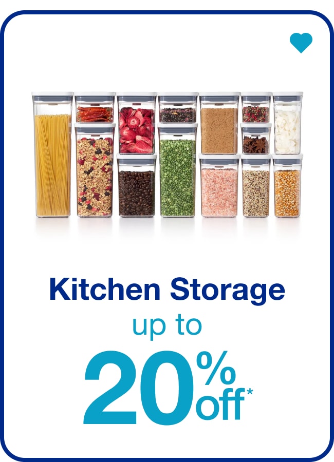 Kitchen Storage Up to 20% Off — Shop Now!