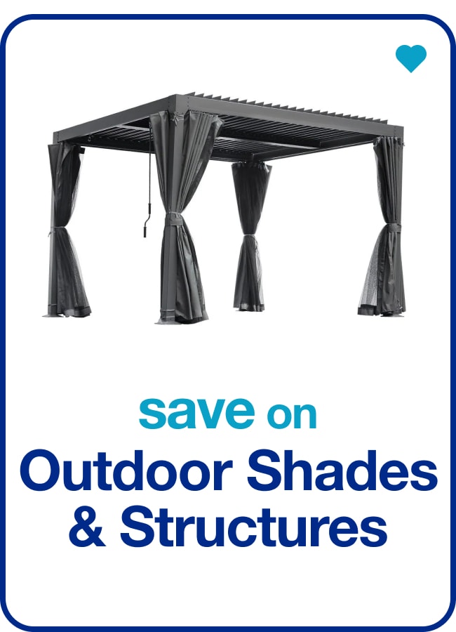 save on outdoor shades & structures