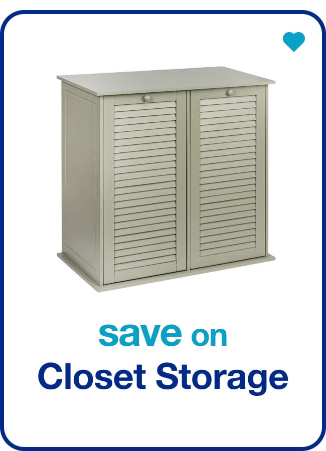 save on closet storage