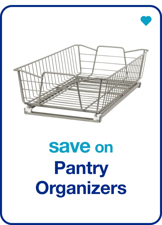 save on pantry organizers