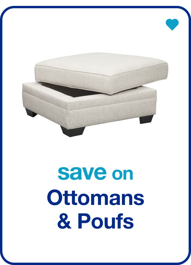 save on ottomans & poufs