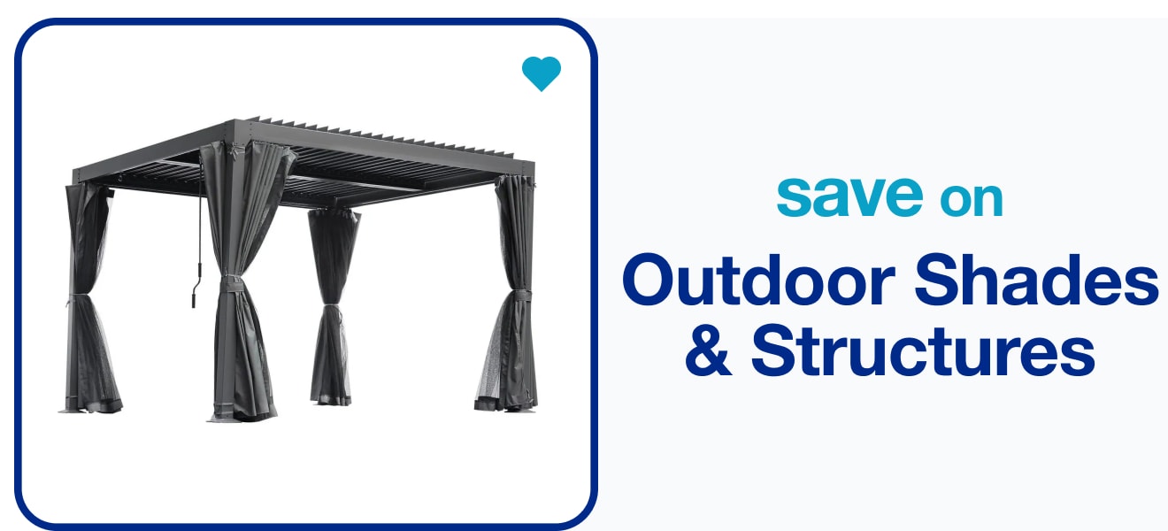 save on outdoor shades & structures