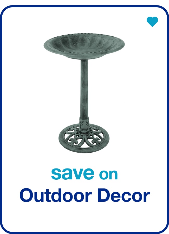 save on outdoor décor