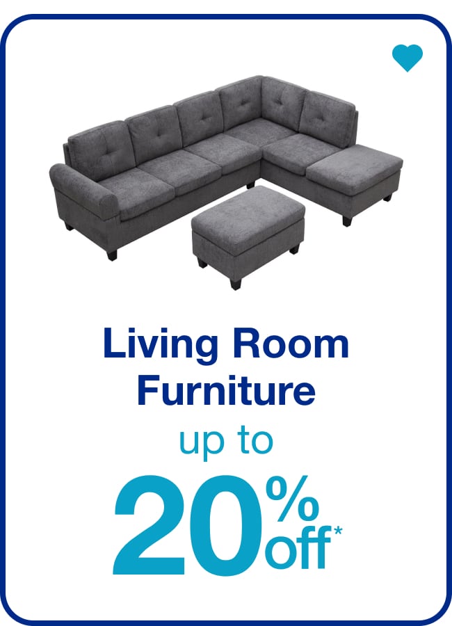 Living Room Furniture Up to 20% Off* — Shop Now!