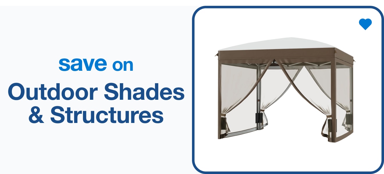 Save on Outdoor Shades & Structures