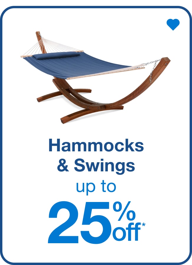 Hammocks & Swings up to 25% Off* — Shop Now!