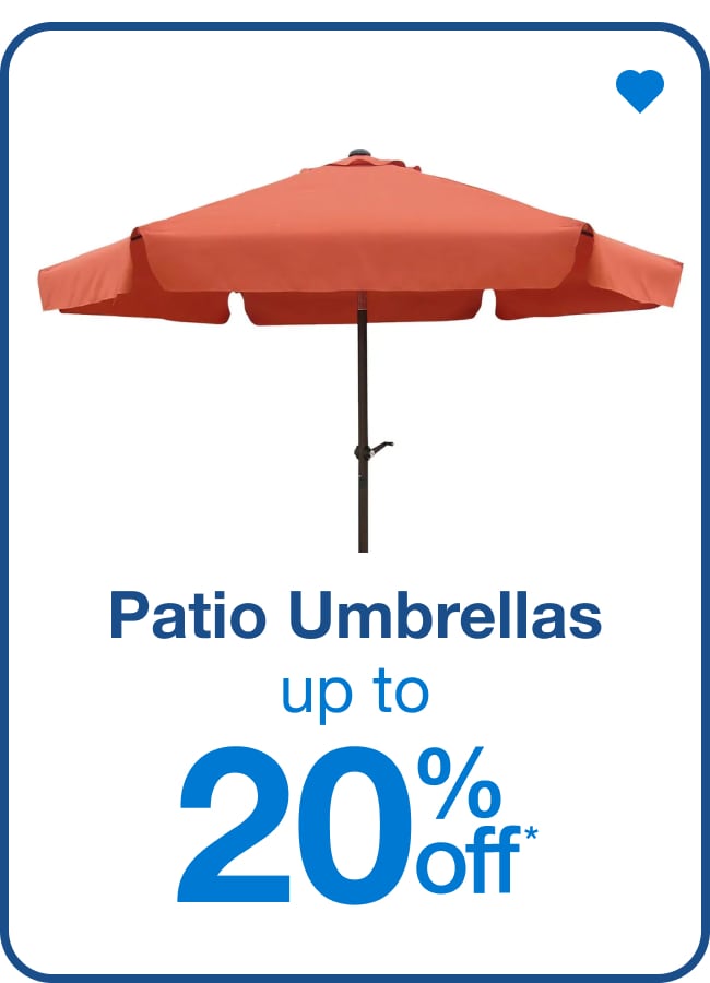 Patio Umbrellas Up to 20% Off — Shop Now!
