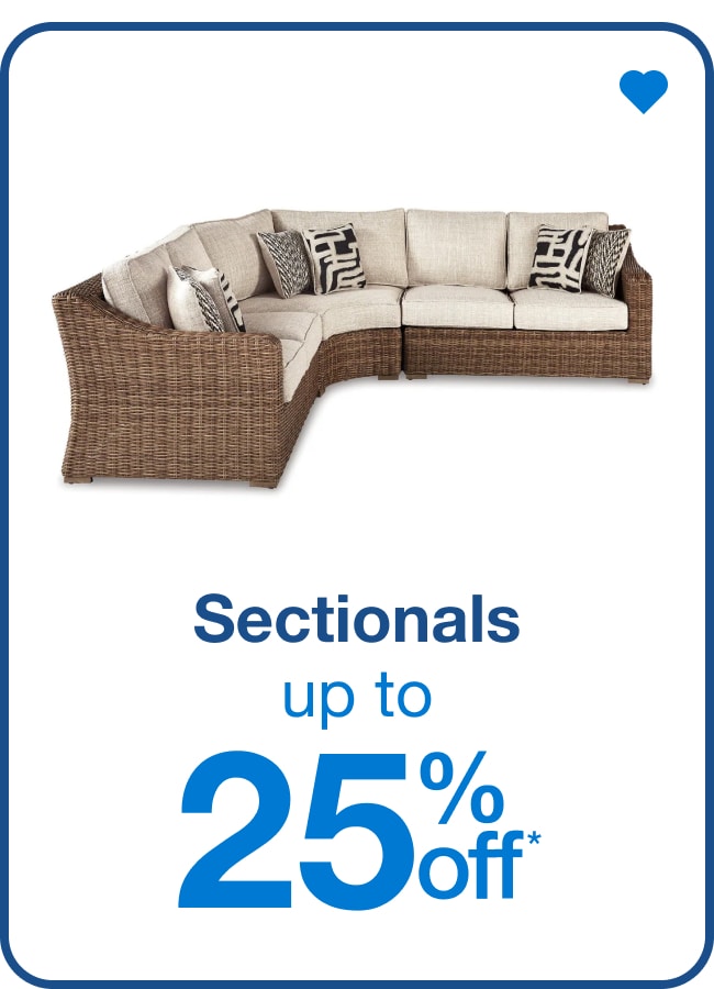 Sectionals Up to 25% Off* — Shop Now!