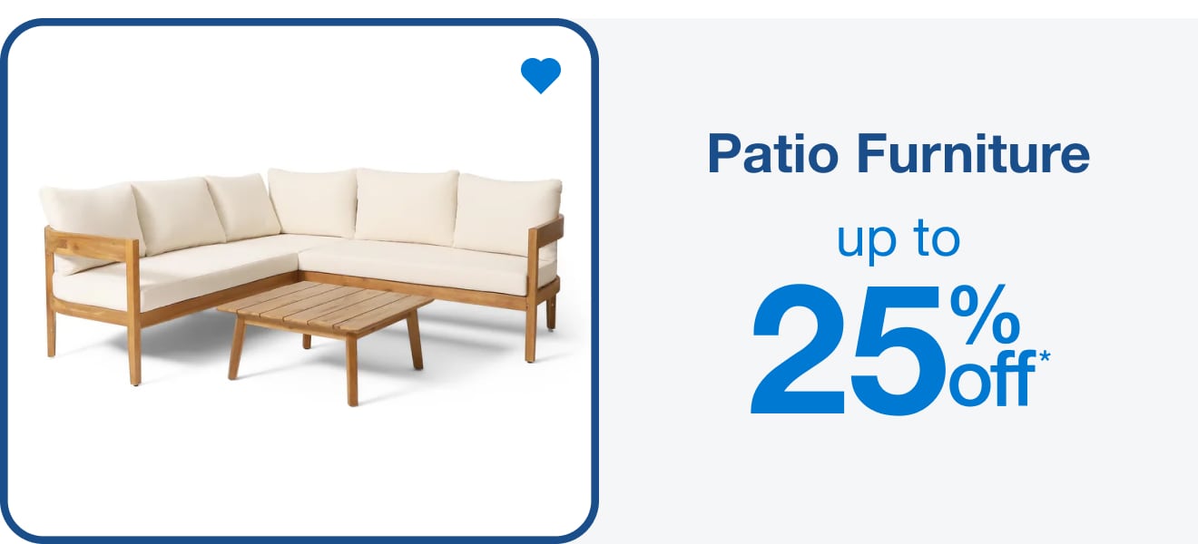 Up to 25% Off Patio Furniture - Shop Now!