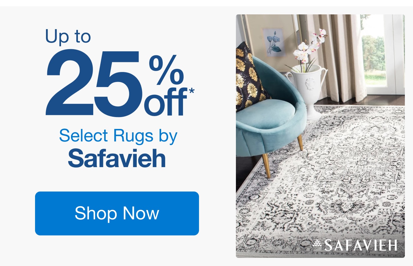 Up to 25% off Select Rugs by Safavieh*