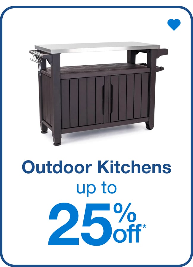 Outdoor Kitchens Up to 25% Off* — Shop Now!
