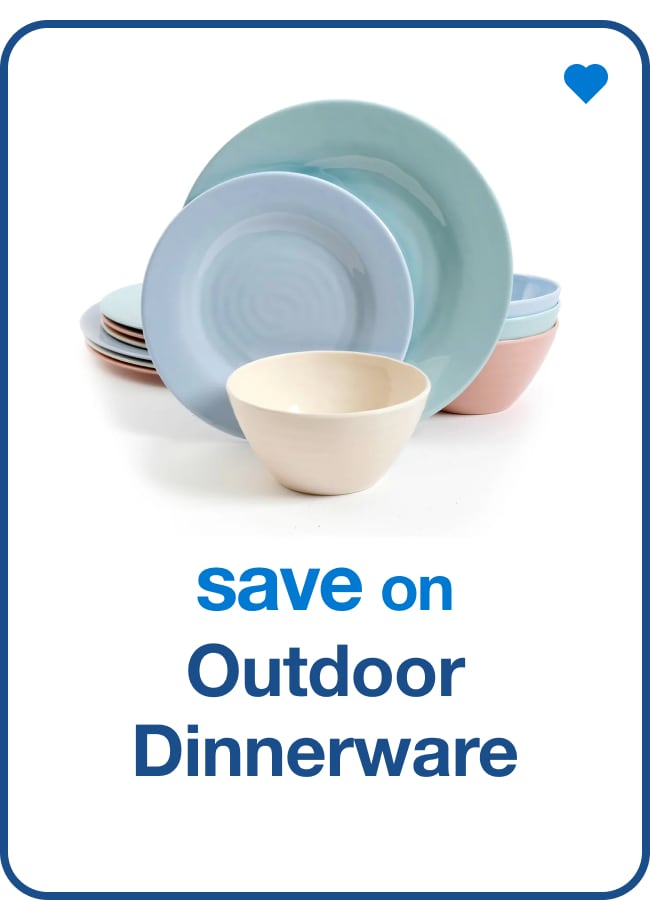 Save on Outdoor Dinnerware