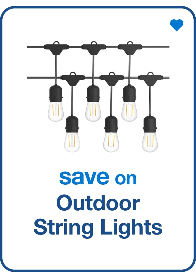 Save on Outdoor String Lights