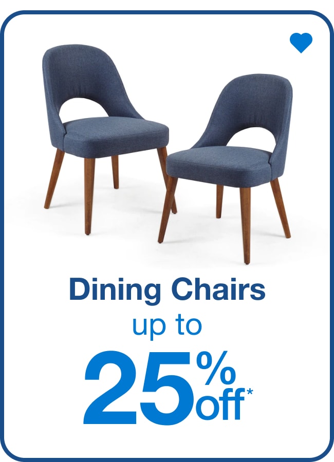 Dining Chairs Up to 25% Off
