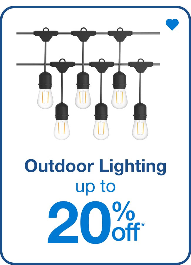Outdoor Lighting Up to 20% Off — Shop Now!