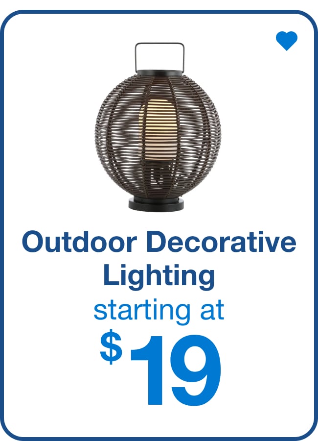 Outdoor Decorative Lighting — Shop Now
