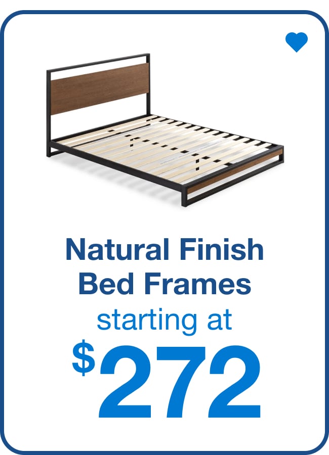 Natural Finish Bed Frames - Shop Now!