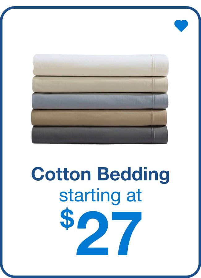 Cotton Bedding - Shop Now!