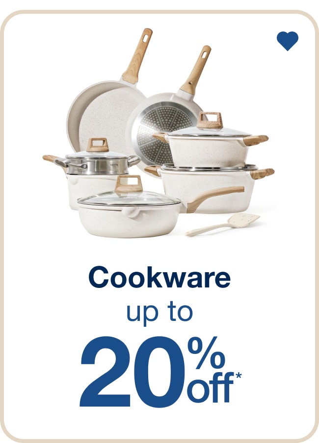 Up to 20% Off Cookware - Shop Now!