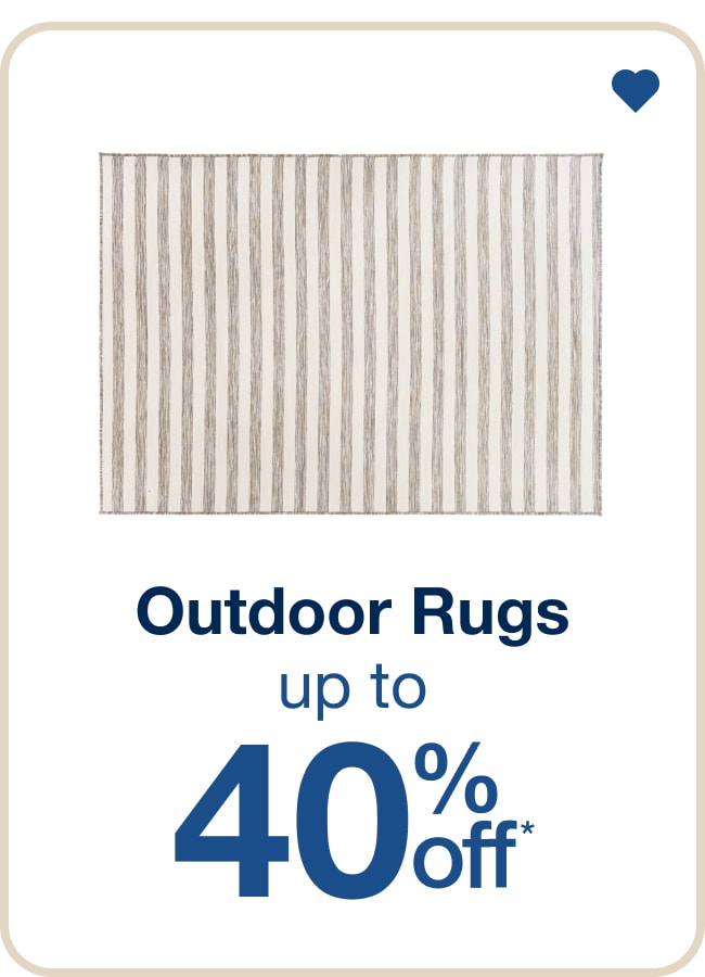 Up to 40% Off Outdoor Rugs - Shop Now!