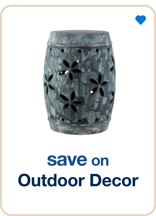 Save on outdoor décor