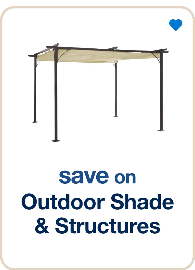 Save on outdoor shade & structures