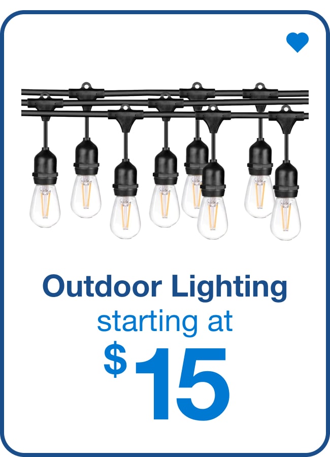 Outdoor Lighting Starting at $15 — Shop Now