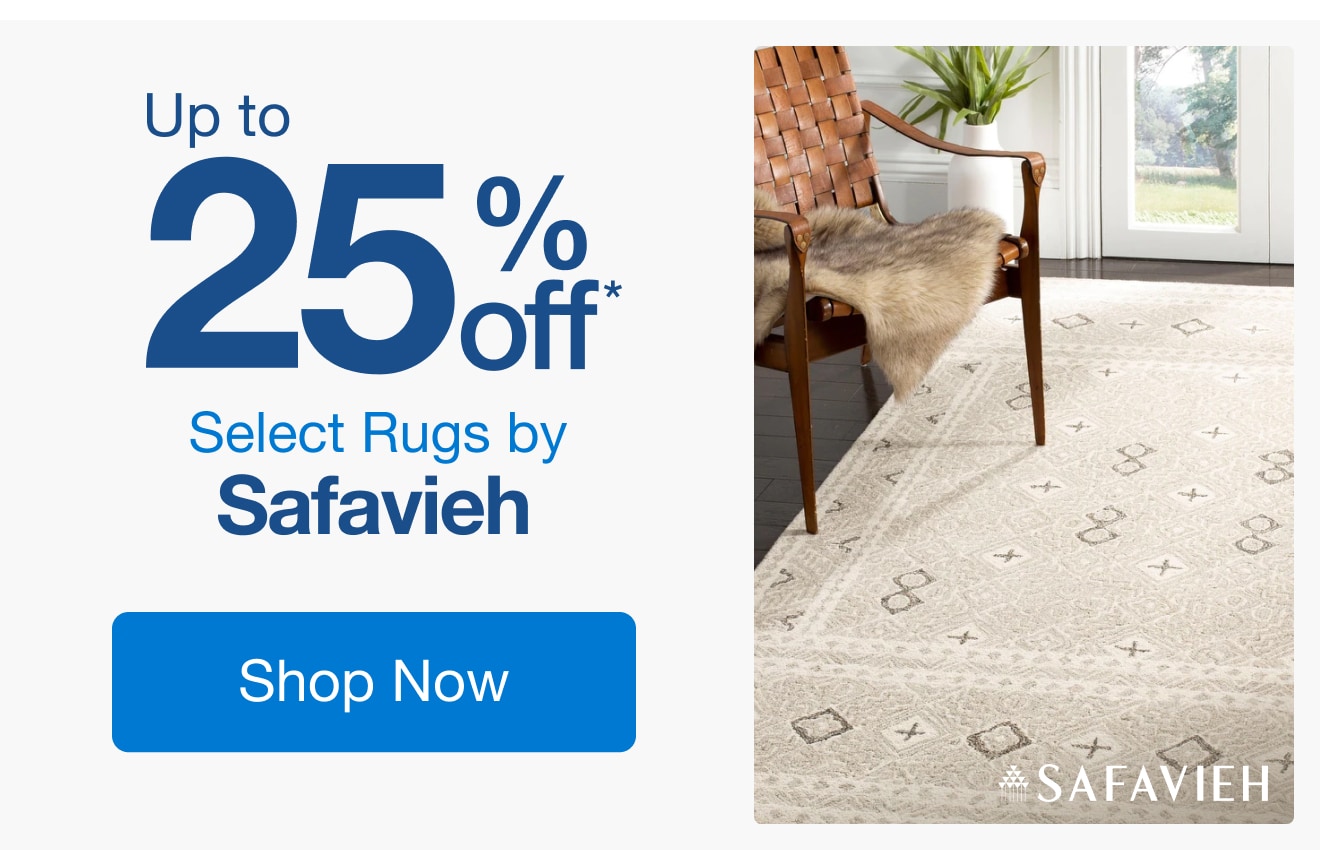 Up to 25% off Select Rugs by Safavieh*