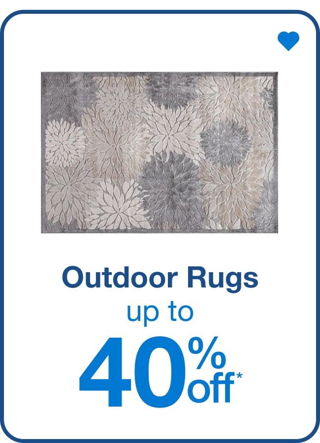 Up to 40% Off Outdoor Rugs — Shop Now
