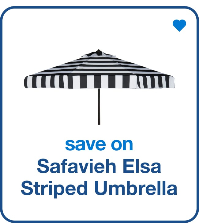 Save on Safavieh Elsa Striped Umbrella