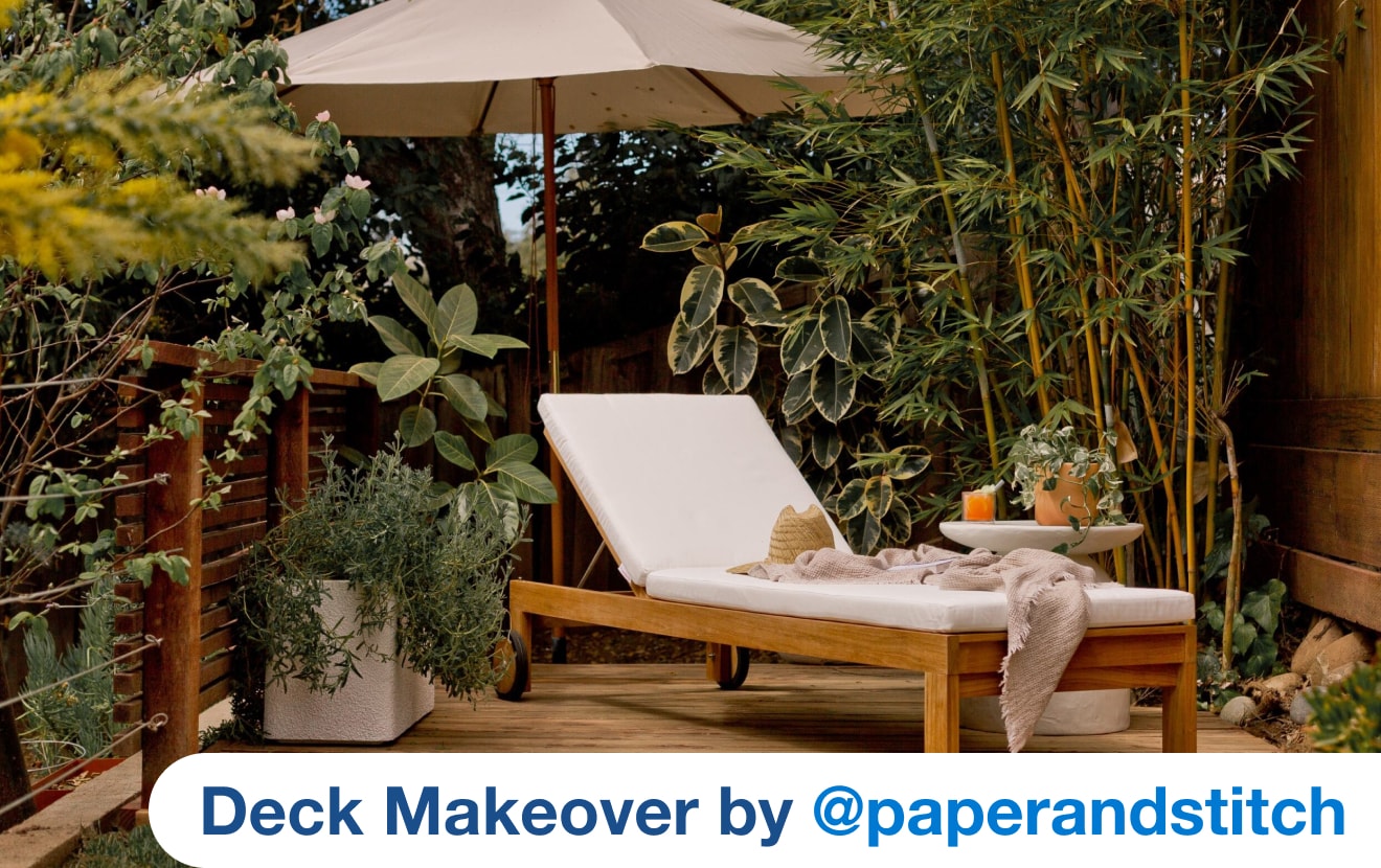 Deck Makeover by @paperandstitch