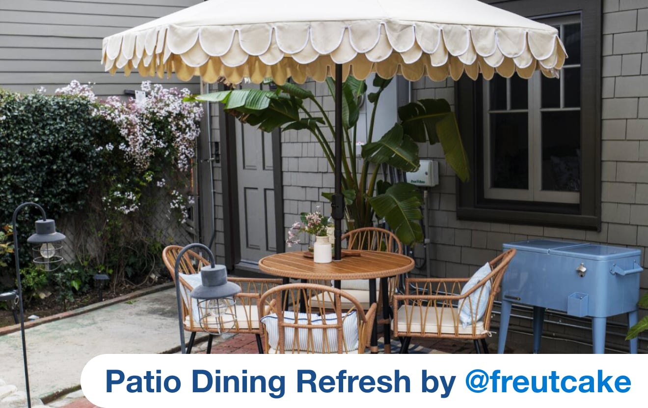 Patio Dining Refresh by @freutcake