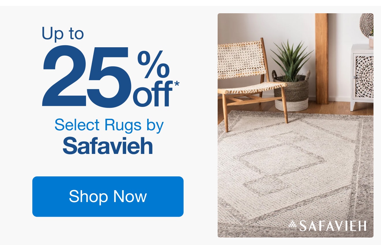 Up to 25% Off Select Rugs by Safavieh*